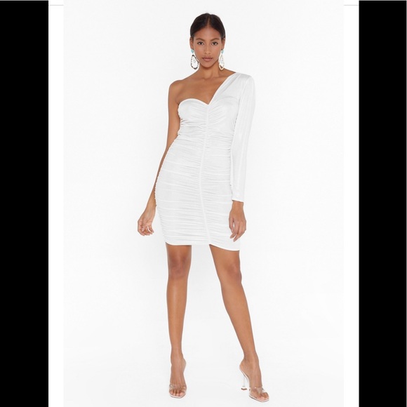 Nasty Gal Dresses & Skirts - Two's a Crowd One Shoulder Mini Dress sz 2